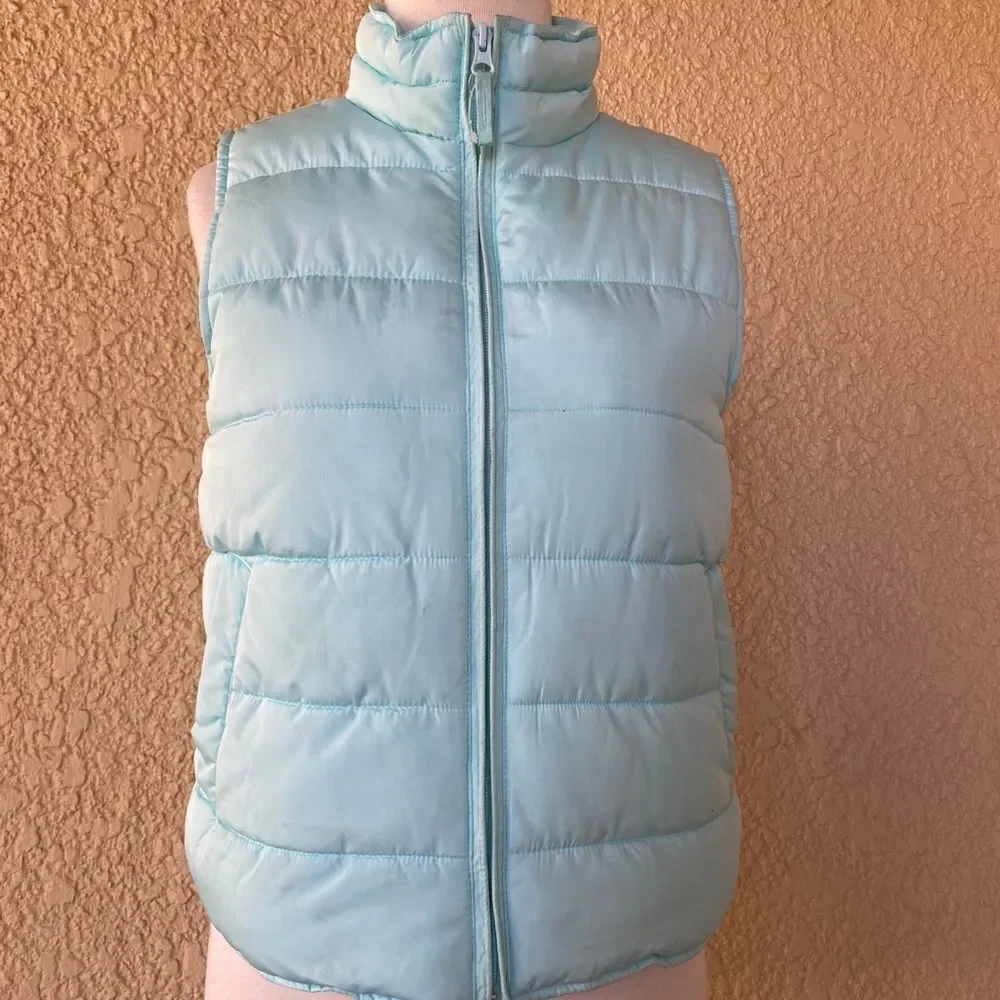 The Children's Place Unisex Outerwear Puffer Vest Light Green Kids XL‎ (14)